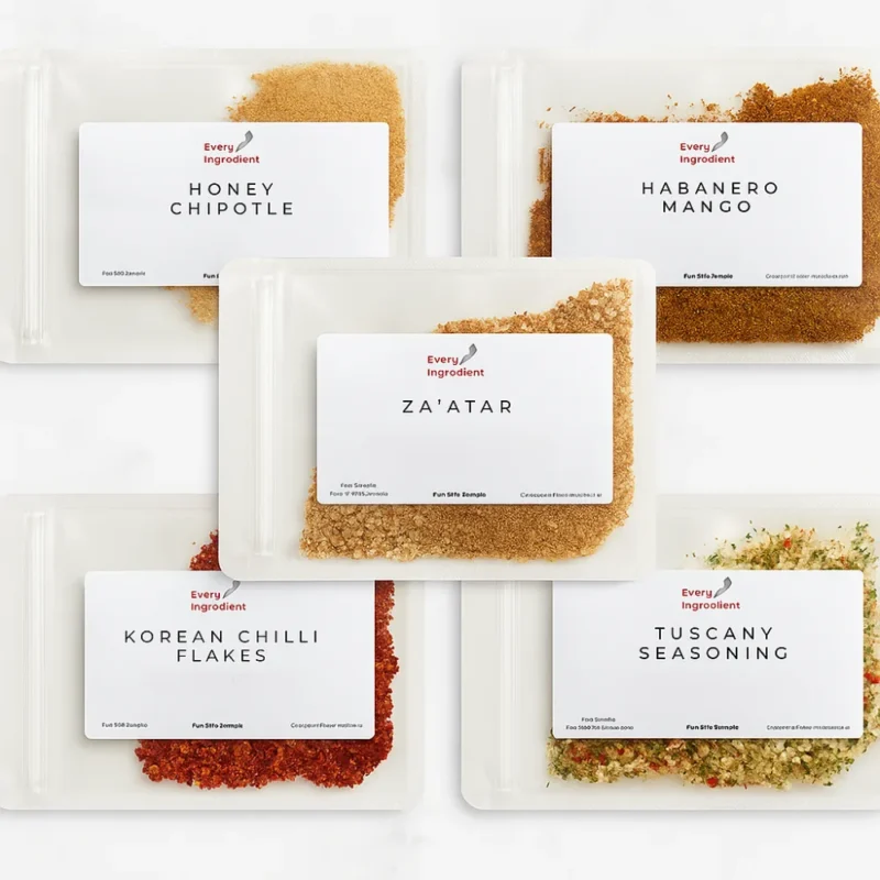 Every Ingredient Sample Packs, 5 flavors